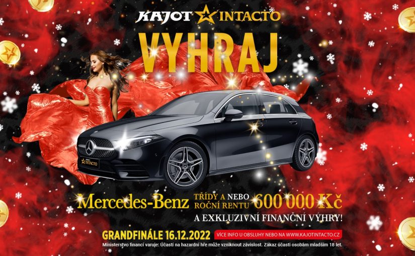 ŠTĚDRÉ VÁNOCE V KAJOT INTACTO! VYHRAJTE MERCEDES-BENZ TŘÍDY A AMG NEBO ROČNÍ RENTU 600 000 KČ