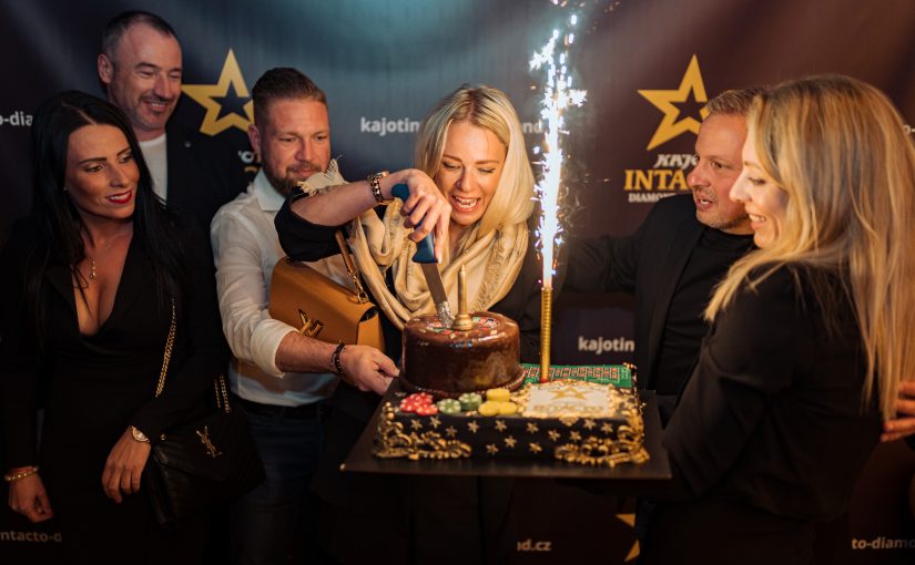 VELKOLEPÉ PRVNÍ NAROZENINY CASINA KAJOT INTACTO DIAMOND ZLATNÍKY